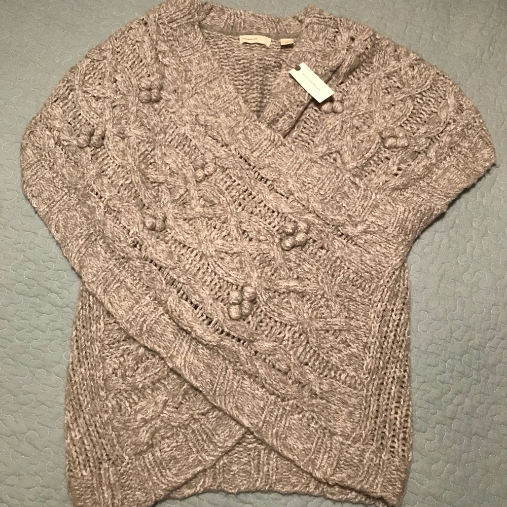 Anthropologie Grey M/L Sweater Wrap